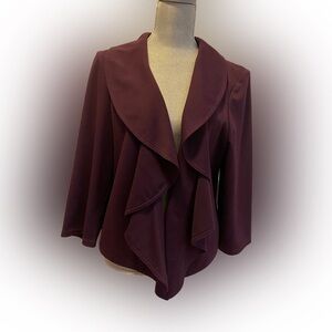 Calvin Klein Womens Open Drape Jacket, Size 14